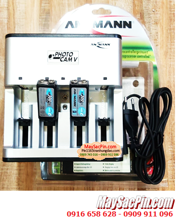 Ansman Photocam V, Bộ sạc 2 viên pin 9v -Kèm sẳn 2 pin sạc Ansman MaxE E300 (9v-300mAh) chính hãng